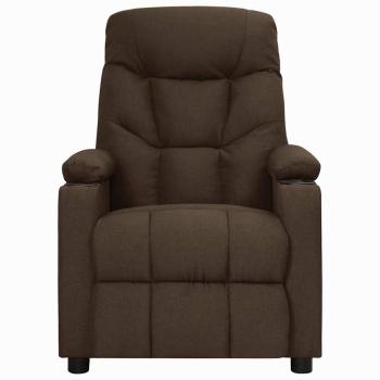 Relaxsessel Dunkelbraun Stoff