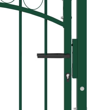 Hekpoort EMMEN met gebogen bovenzijde staal 100x98,5 cm groen