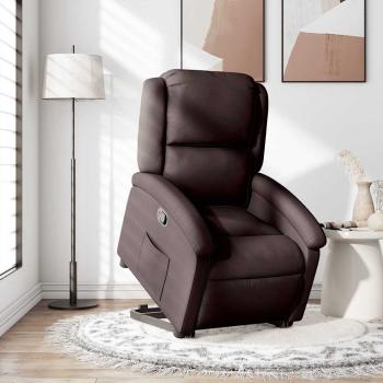 ARDEBO.de - Relaxsessel mit Aufstehhilfe Dunkelbraun Stoff