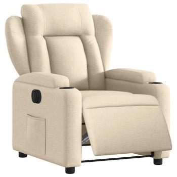 Relaxsessel Elektrisch Creme Stoff