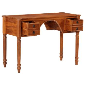 Schreibtisch mit Schubladen 110x50x76 cm Massivholz Akazie