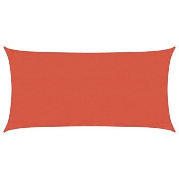 Sonnensegel 160 g/m² Terrakottarot 3x6 m HDPE
