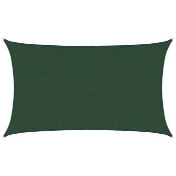 Sonnensegel 160 g/m² Dunkelgrün 5x8 m HDPE