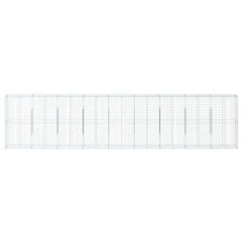 Gabione mit Deckel 900x50x200 cm Verzinktes Eisen