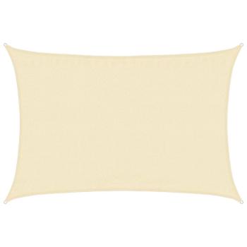 Sonnensegel 160 g/m² Creme 3,5x5 m HDPE