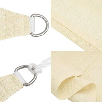 Sonnensegel 160 g/m² Creme 3,5x5 m HDPE