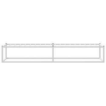 Bettgestell ohne Matratze Weiß 90x200 cm Metall