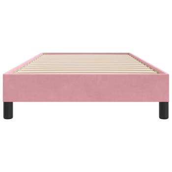 Boxspringbett ohne Matratze Rosa 80x210 cm Samt