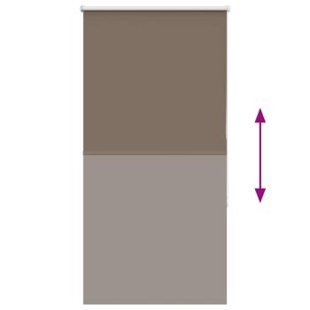 Verdunkelungsrollo Kaffeebraun 80x130cm Stoffbreite 75,7 cm