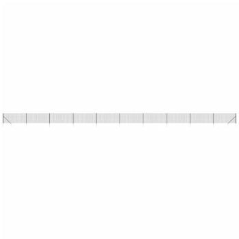 Maschendrahtzaun mit Bodenhülsen Anthrazit 1,1x25 m