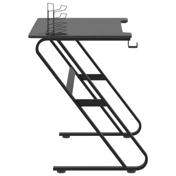 Gaming-Schreibtisch mit ZZ-Gestell Schwarz 110x60x75 cm