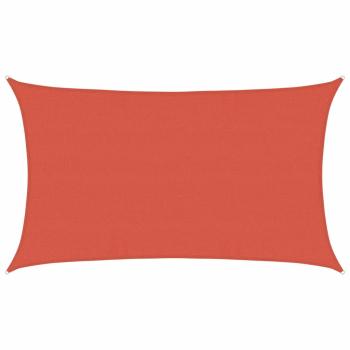 Sonnensegel 160 g/m² Terrakottarot 5x8 m HDPE