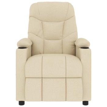 Massagesessel Creme Stoff