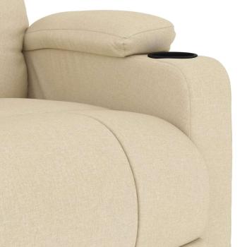 Massagesessel Creme Stoff