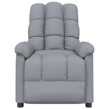 Massagesessel Hellgrau Stoff
