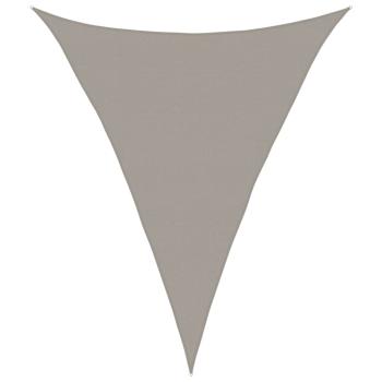 Sonnensegel 160 g/m² Dreieckig Hellgrau 4x5x5 m HDPE