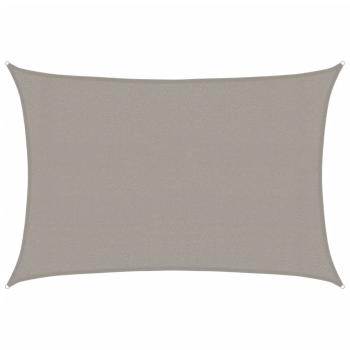 Sonnensegel 160 g/m² Rechteckig Hellgrau 3x4,5 m HDPE