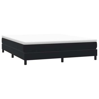 Boxspringbett ohne Matratze Schwarz 180x220 cm Samt