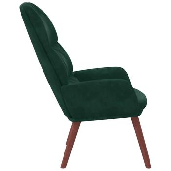 Relaxsessel Dunkelgrün Samt