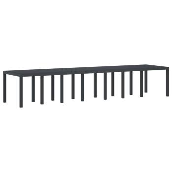 Gartentisch Anthrazit 400 x 100 x 73 cm Poly-Rattan