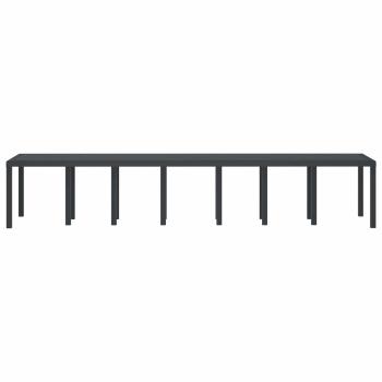 Gartentisch Anthrazit 400 x 100 x 73 cm Poly-Rattan