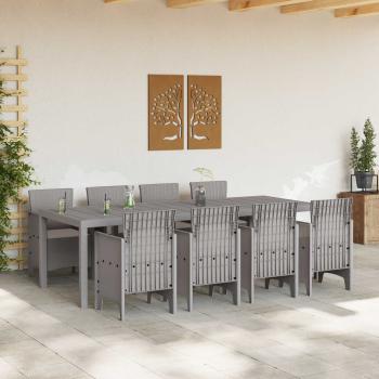 Garten Essgruppe 9 stk. Weiß Polypropylen