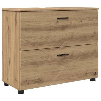 Badezimmermöbel-Set 5 Stk. Artisan-Eiche 35 x 30 x 192 cm