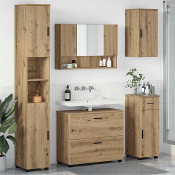 ARDEBO.de - Badezimmermöbel-Set 5 Stk. Artisan-Eiche 35 x 30 x 192 cm