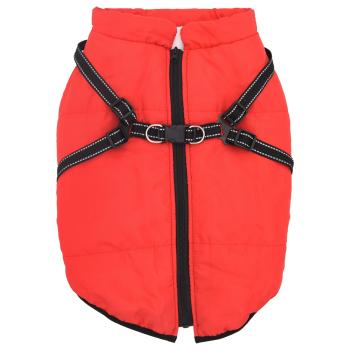 Hundemantel Rot L52 Fleece und Polyester