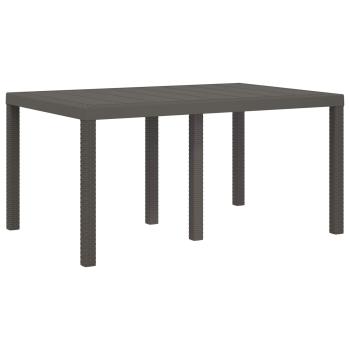 Garten Essgruppe 5 stk. Hellgrau und Creme PP