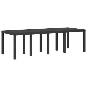Garten Essgruppe 9 stk. Anthrazit und Creme PP