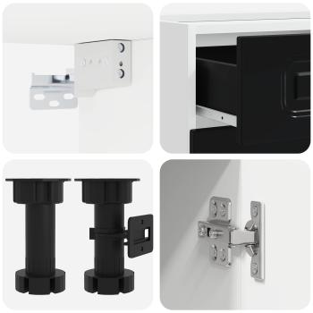 Kücheneinheit KALMAR 8 stk. Schwarz Holzwerkstoff