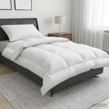 ARDEBO.de - Bettdecke und Kissen Set 2 Stk. 140x200 cm 4 Jahreszeiten Wolle