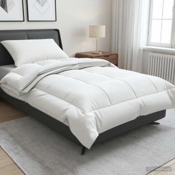 ARDEBO.de - Bettdecke und Kissen Set 2 Stk. 137x200 cm 4 Jahreszeiten Wolle