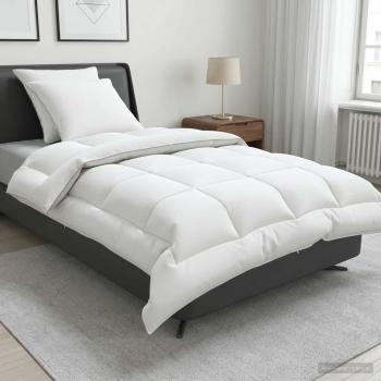 ARDEBO.de - Bettdecke und Kissen Set 3 Stk. 155x220 cm 4 Jahreszeiten Wolle