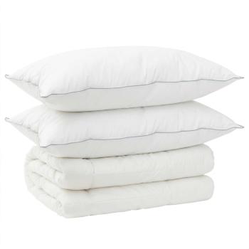 Bettdecke und Kissen Set 3 stk. 135 x 220 cm 4 Jahreszeiten