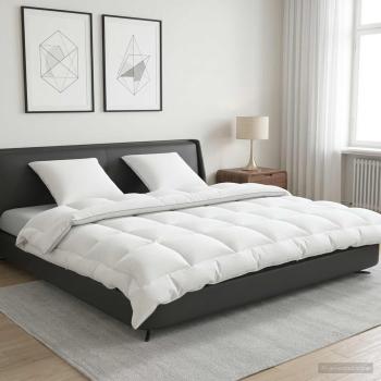 ARDEBO.de - Bettdecke und Kissen Set 3 stk. 200x240 cm Winter 450 GSM Wolle