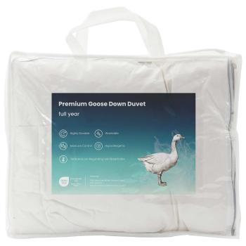 Gänsedaunen-Bettdecken-Set 90% FULDA 3 stk. 200 x 220 cm Weiß
