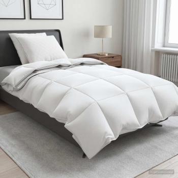 ARDEBO.de - Gänsedaunen-Bettdecken-Set 90% FULDA 3 stk. 135 x 220 cm Weiß