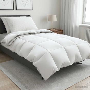 ARDEBO.de - Gänsedaunen-Bettdecken-Set 90% FULDA 3 stk. 135 x 220 cm Weiß