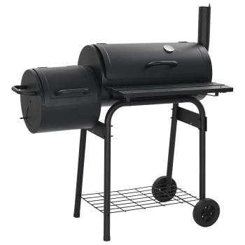 Outdoor Grill 103 x 60 x 113 cm Stahl Schwarz