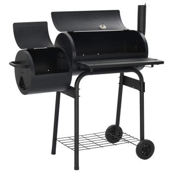 Outdoor Grill 103 x 60 x 113 cm Stahl Schwarz