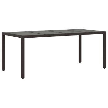 Outdoor-Essgruppe 9 stk. Schwarz Poly-Rattan