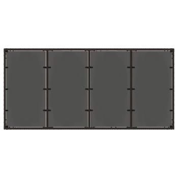 Outdoor-Essgruppe 9 stk. Schwarz Poly-Rattan