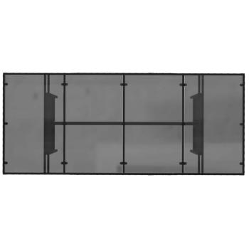 Outdoor-Essgruppe 9 stk. Schwarz Poly-Rattan