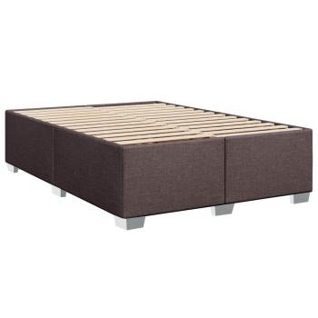 Boxspringbett mit Matratze Dunkelbraun 140 x 190 cm Stoff