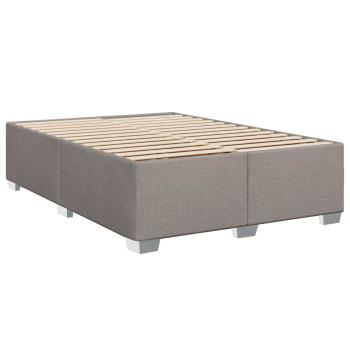 Boxspringbett mit Matratze Taupe 160 x 200 cm Stoff