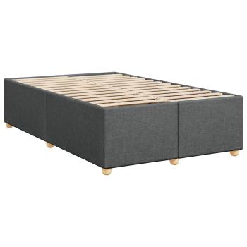 Boxspringbett mit Matratze Dunkelgrau 120 x 190 cm Stoff