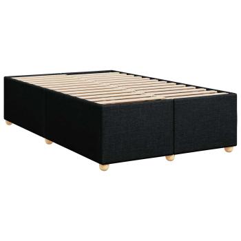 Boxspringbett mit Matratze Schwarz 120 x 200 cm Stoff
