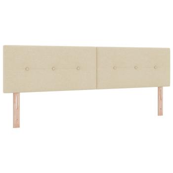 Boxspringbett mit Matratze Creme 180 x 200 cm Stoff
